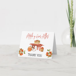 りんごの魔法が永遠に！ ブライダルシャワー サンキューカード