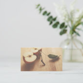 りんごは名刺を2等分します 名刺 (スタンド正面)