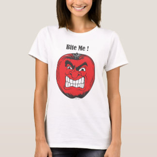 りんごは私を1.aiかみます tシャツ