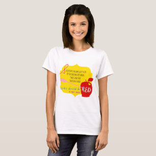 りんごは赤いTシャツべきです Tシャツ