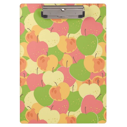 りんごを持つオーナメント クリップボード (正面)