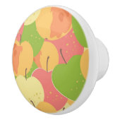 りんごを持つオーナメント セラミックノブ (右)