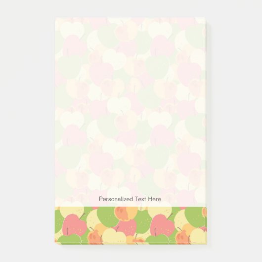 りんごを持つオーナメント ポストイット (正面)