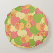 りんごを持つオーナメント ラウンドクッション (裏面)