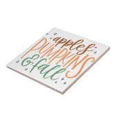 りんごカボチャと秋 タイル (側面)