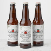 りんごサイダーのボトルラベル(名入れ可) ビールラベル (ボトル)