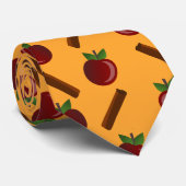 りんごシナモンパターン ネクタイ (ロール)
