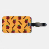 りんごシナモンパターン ラゲッジタグ (裏面横)