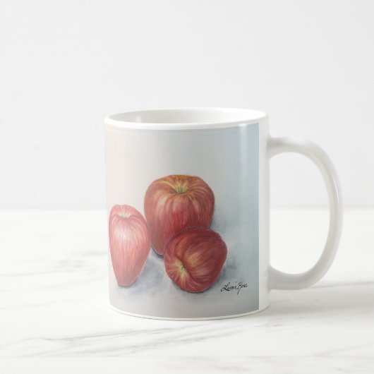 りんごデザインのCoffee or Tea マグカップ (右)