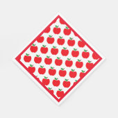 りんごパタ縁どン赤 スタンダードランチョンナプキン (角)