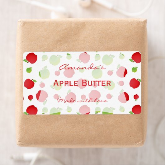 りんごパーソナライズされた缶詰表示 ラベル (インサイチュ)