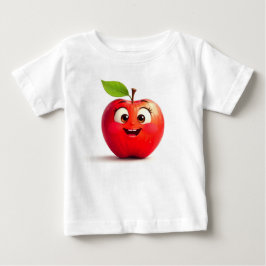 りんごプリント ベビー フィンジャージー Tシャツ