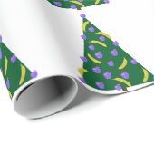 りんごポップ・アートのとバナナを使ったアートクリスマスツリー ラッピングペーパー (ロールコーナー)