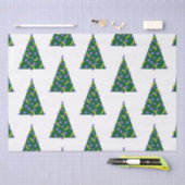 りんごポップ・アートのとバナナを使ったアートクリスマスツリー 薄葉紙 (クラフト)