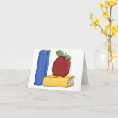 りんご及び注釈カード カード (黄色い花)