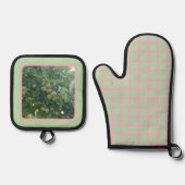 りんご大人気 鍋つかみ&鍋敷きセット (正面)