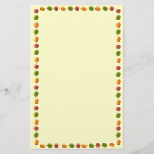 りんご文房具 便箋 (正面)