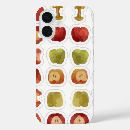 りんご模様 噛まれたりんご 腐った Case-Mate iPhoneケース (裏面)