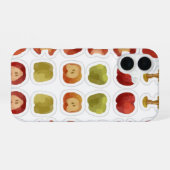 りんご模様 噛まれたりんご 腐った iPhone 16ケース (裏面横)