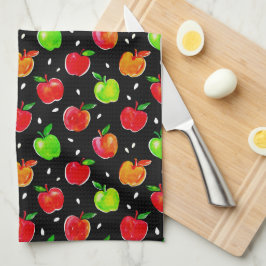 りんご水の色パターン キッチンタオル