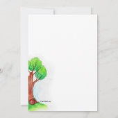 りんご狩りの少年たちへの招待状 招待状 (裏面)