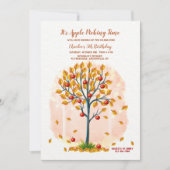 りんご狩りの時間 招待状 (正面)