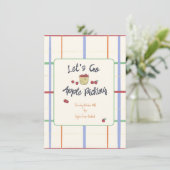 りんご狩りパーティーのご招待 招待状 (スタンド正面)