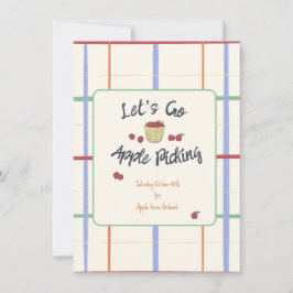 りんご狩りパーティーのご招待 招待状