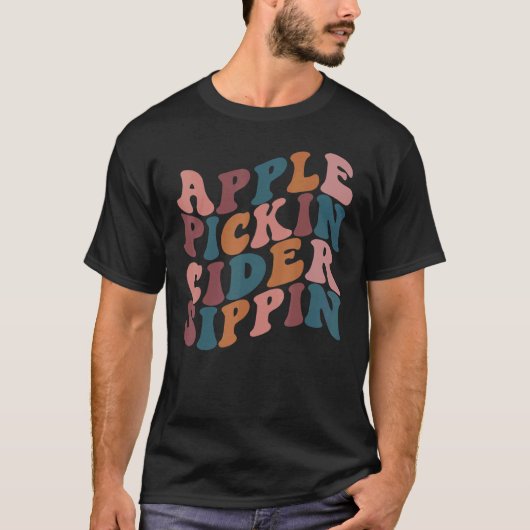 りんご狩り シーダー 飲み りんご クレウ ハーベスト Tシャツ (正面)