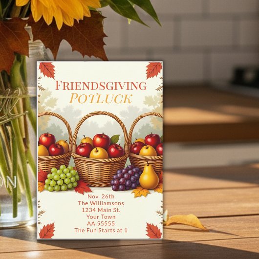 りんご素朴のバスケットにホタックを与える シーズンカード