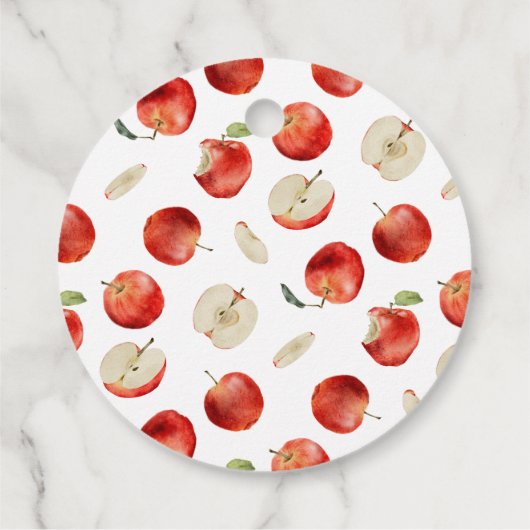 りんご素朴の男女兼用赤ちゃんシャワー フェイバータグ (裏面)