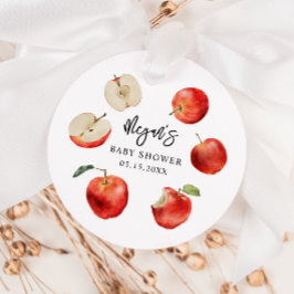 りんご素朴の男女兼用赤ちゃんシャワー フェイバータグ