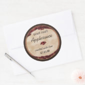 りんご缶詰ラベル1 ラウンドシール (封筒)