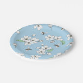 りんご花蜜ビーブルー ペーパープレート (アングル)