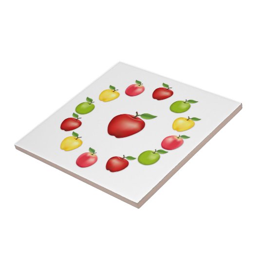 りんご陶磁器タイル タイル (側面)