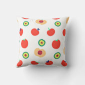 りんご鮮やか果柄デザイン クッション (裏面)