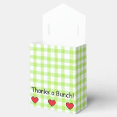 りんご ベビーシャワーのギフトタグ – “Thanks a Bunch!” フェイバーボックス (オープン)