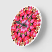 りんご ラウンド壁時計 (傾斜)