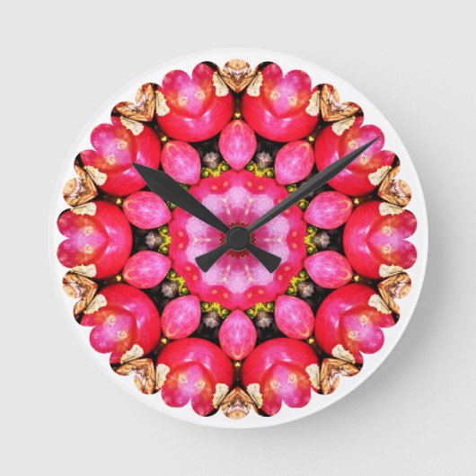 りんご ラウンド壁時計 (正面)