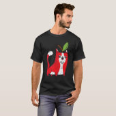 りんご 猫 りんご狩り チーム りんご 果物 Tシャツ (正面フル)