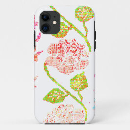 りんご iPhone 11 ケース 花 デザイン スタイル