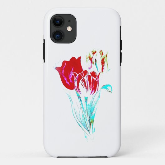 りんご iphone 11 ケース 花 デザイン スタイル  Case-Mate iPhoneケース (裏面)