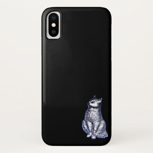りんご iPhoneX ケース 猫 スタイル デザイン Case-Mate iPhoneケース (裏面)