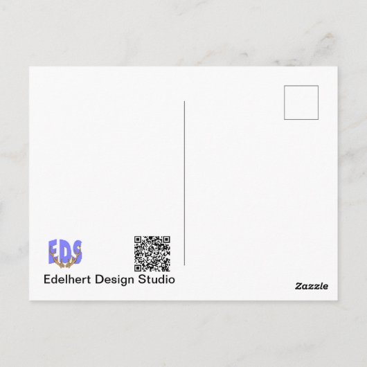 りんたろうのうさぎ ハッピーバースデー ポストカード (裏面)