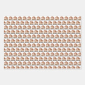 りんりんと鳴る 玉ねぎの輪っか 面白い食べ物 ウェディング ラッピングペーパーシート (正面)