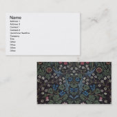 「りん木」の壁紙のデザイン1892年 名刺 (正面/裏面)