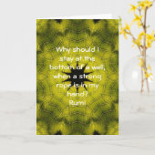 るみ実行見積感動的ことわざ カード (黄色い花)