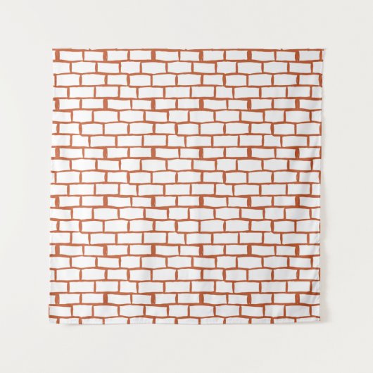 れんがテクスチャ背景 タペストリー (正面)