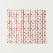 れんがテクスチャ背景 タペストリー (正面(横))