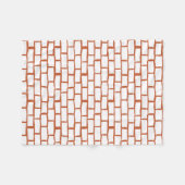 れんがテクスチャ背景 フリースブランケット (正面(横))